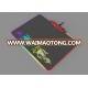 Gaming mouse pad with RGB led flashing function